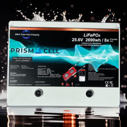 Lifepo4 105ah 25.6 volt prizmatik smart bluetooth 2690 watt akü TURBO CHARGING solar akü