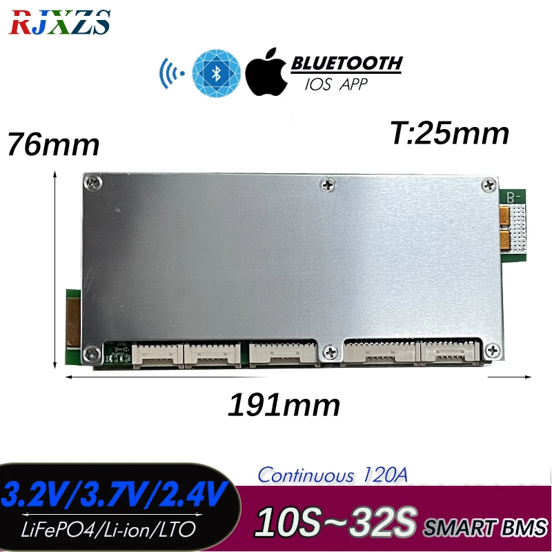 32s 120A BMS smart bluetooth rjxzs technology LifeP04 lfp li-ion hücre 32s 120A BMS smart bluetooth rjxzs technology LifeP04 lfp li-ion hücre