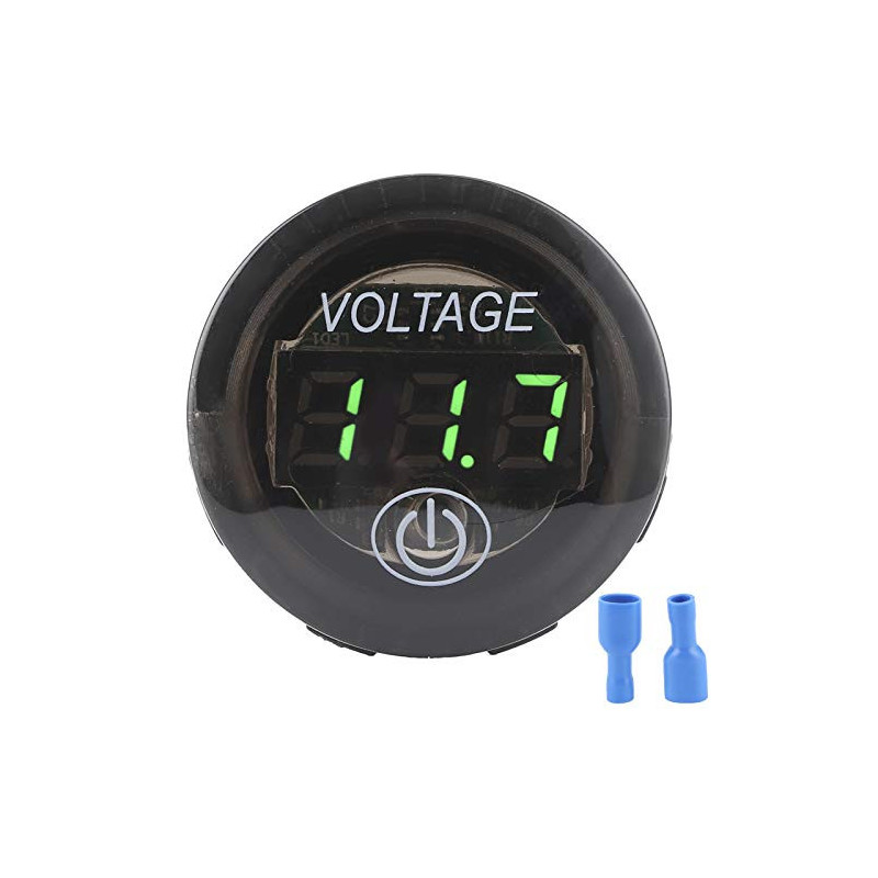 Su Geçirmez 5-48v DC Araba Voltaj Göstergesi Voltmetre, Led Ekranlı ve Araç, Motosiklet, Kamyon, Karavan