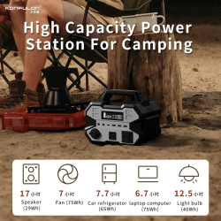 Konfulon 500W 135800 mah UPS güç istasyonu tam sinus taşınabilir güç istasyonu