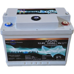 Lifepo4 akü 105ah 12.8 volt TURBO FAST CHARGING karavan, marin, solar yaşam aküsü