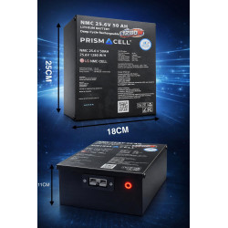 Lityum tekerlekli sandalye aküsü engelli araba aküsü 25.6 volt 50 ah hızlı şarj