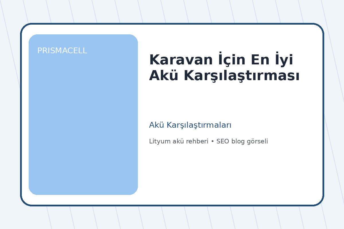 Karavan İçin En İyi Akü Karşılaştırması