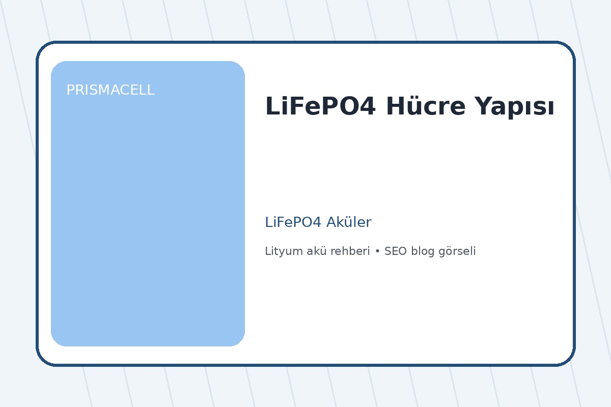 LiFePO4 Hücre Yapısı