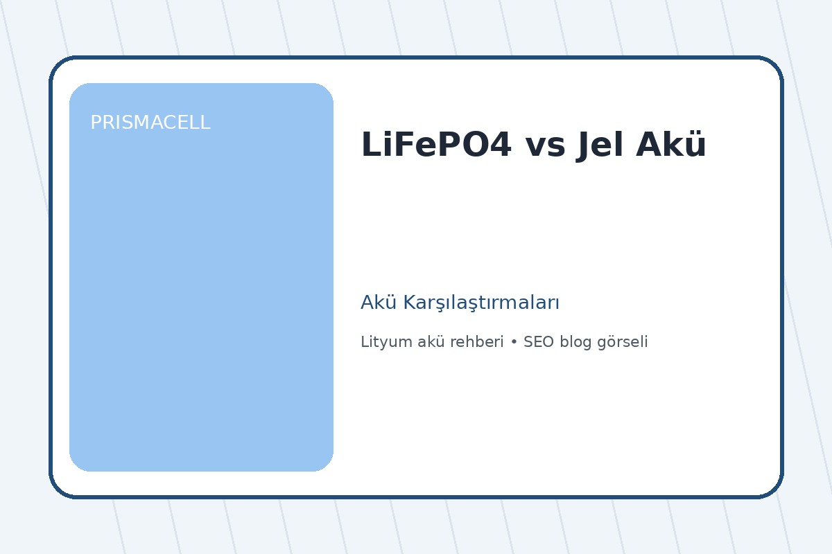 LiFePO4 vs Jel Akü
