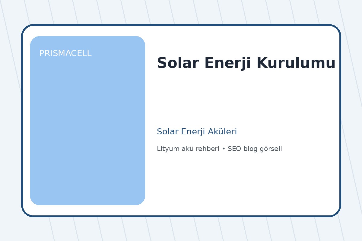 Solar Enerji Kurulumu