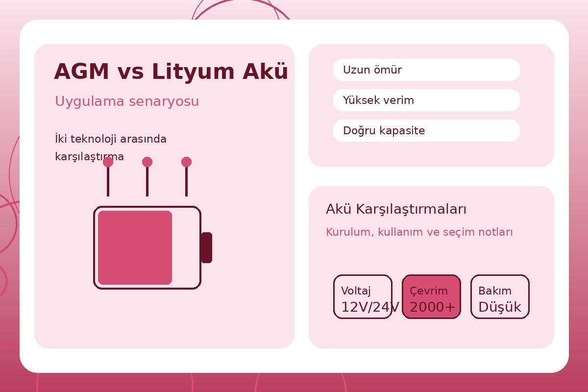 AGM vs Lityum Akü görsel 3