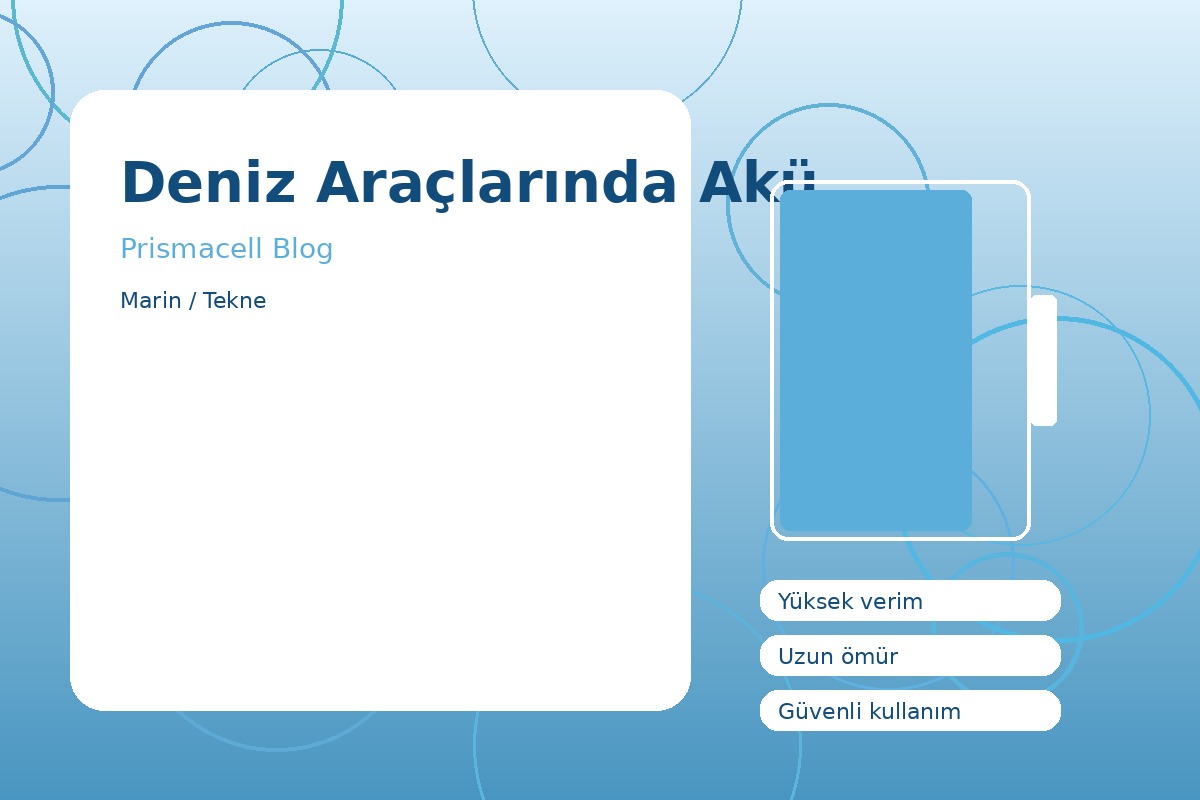 Deniz Araçlarında Akü görsel 1