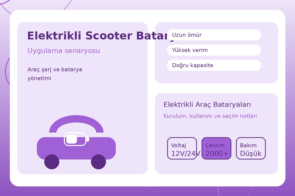 Elektrikli Scooter Bataryası görsel 3