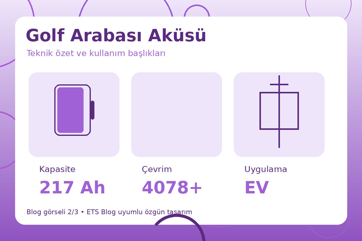 Golf Arabası Aküsü görsel 2