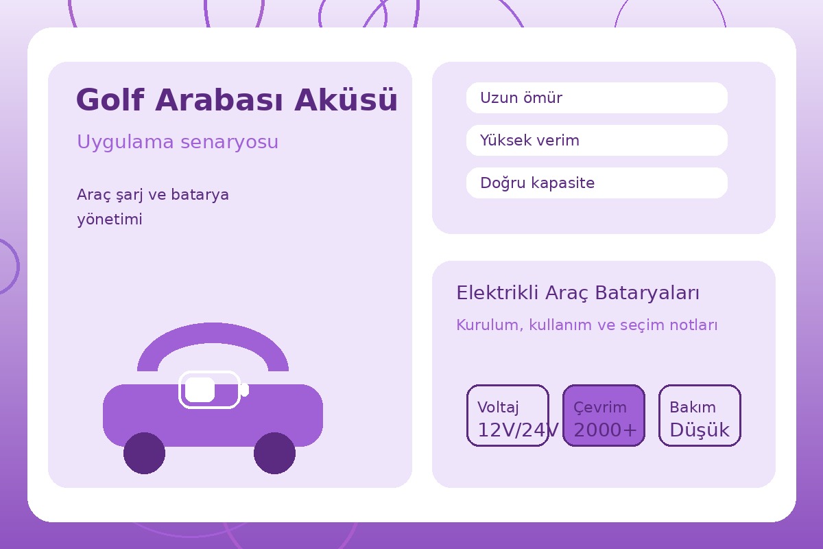 Golf Arabası Aküsü görsel 3