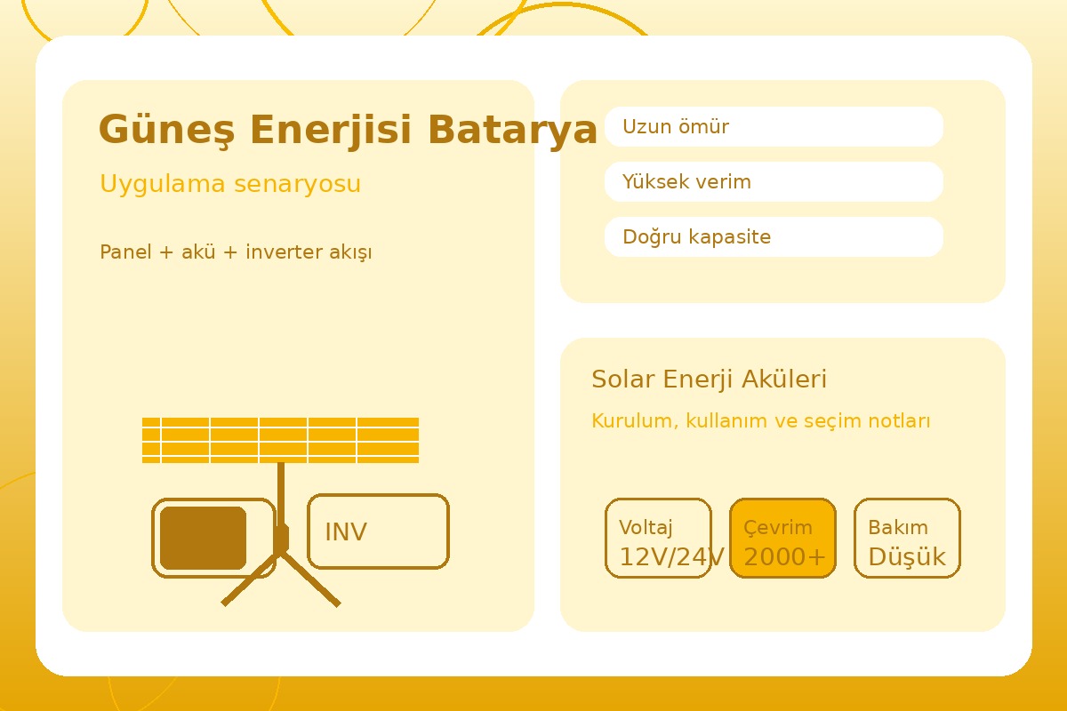 Güneş Enerjisi Batarya Sistemleri görsel 3