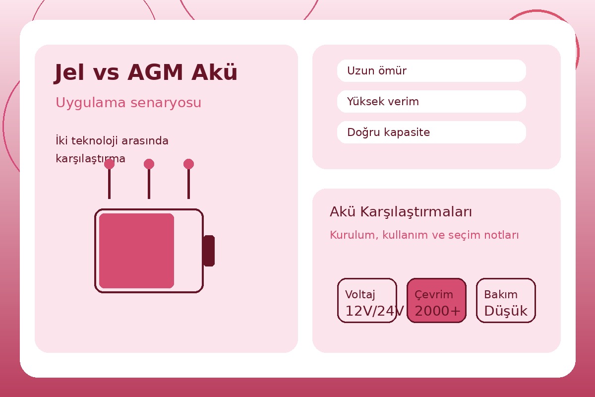 Jel vs AGM Akü görsel 3