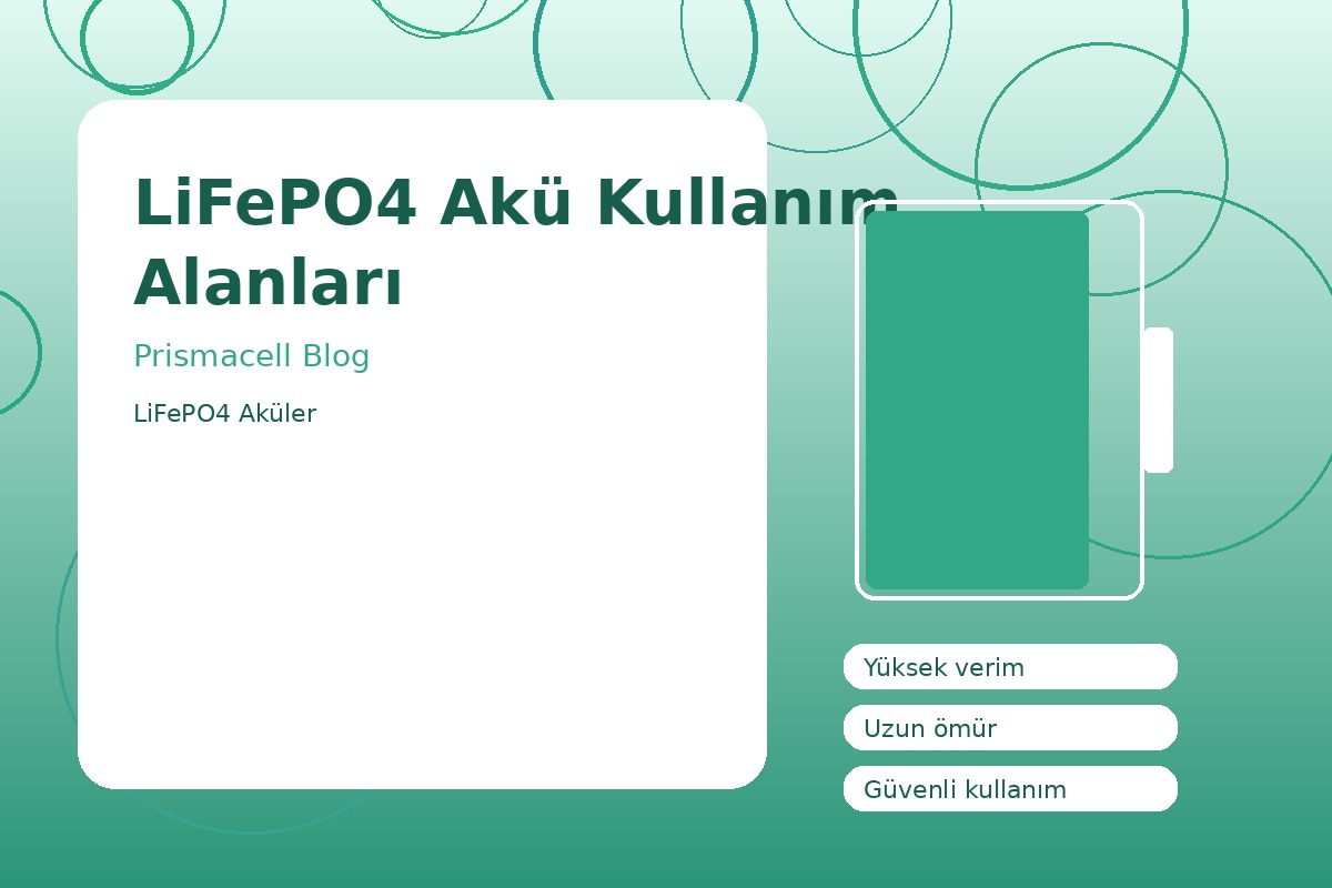 LiFePO4 Akü Kullanım Alanları görsel 1