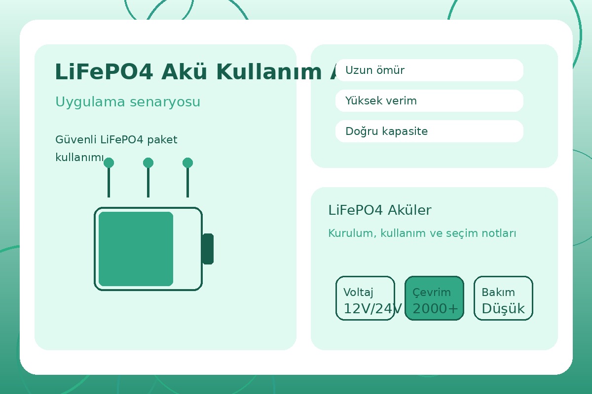 LiFePO4 Akü Kullanım Alanları görsel 3