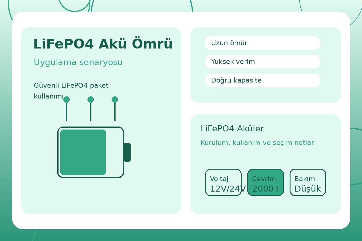 LiFePO4 Akü Ömrü görsel 3
