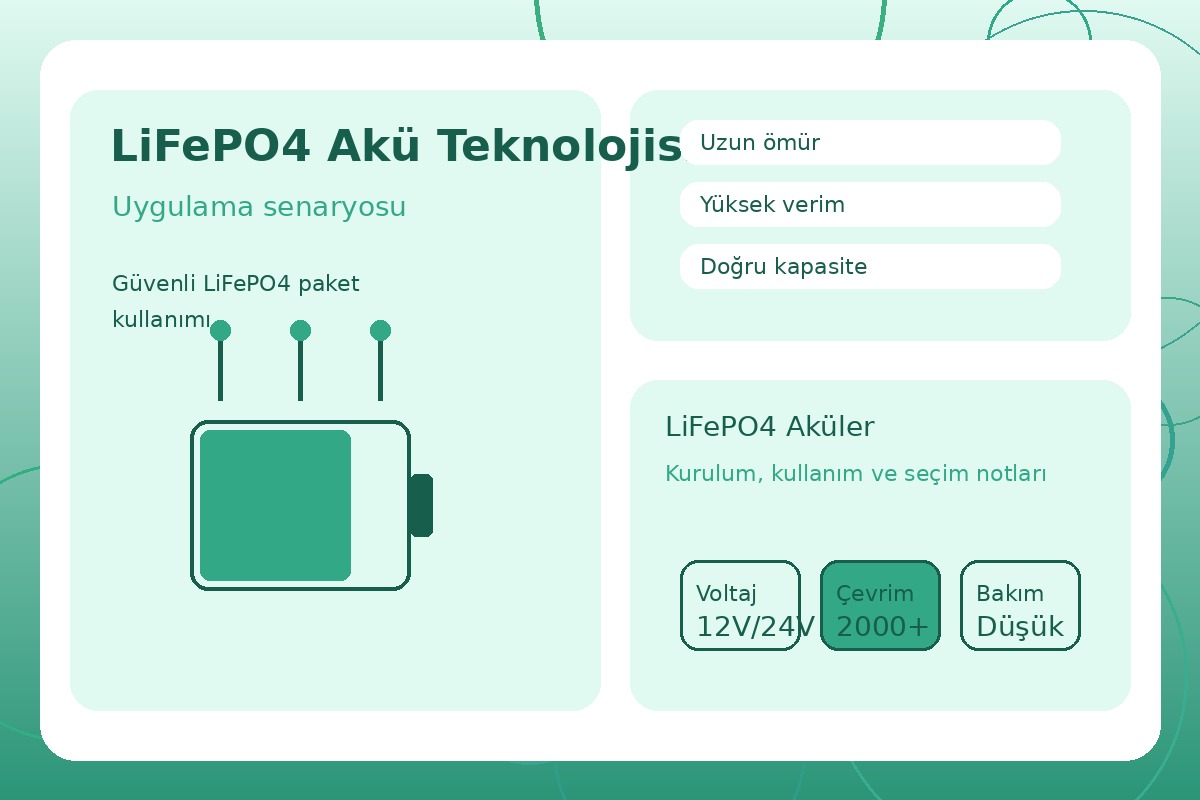 LiFePO4 Akü Teknolojisi görsel 3
