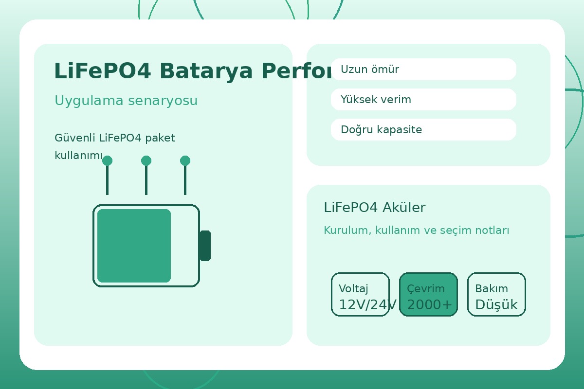 LiFePO4 Batarya Performansı görsel 3