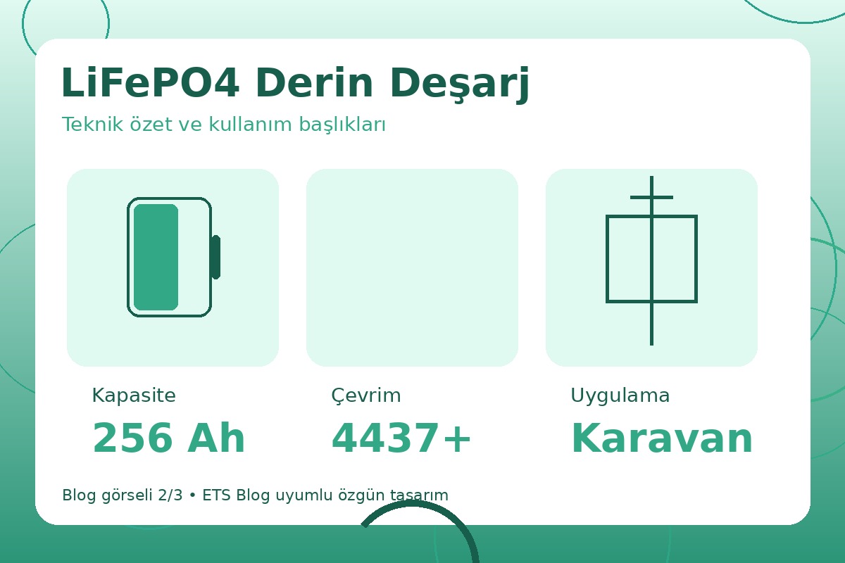 LiFePO4 Derin Deşarj görsel 2