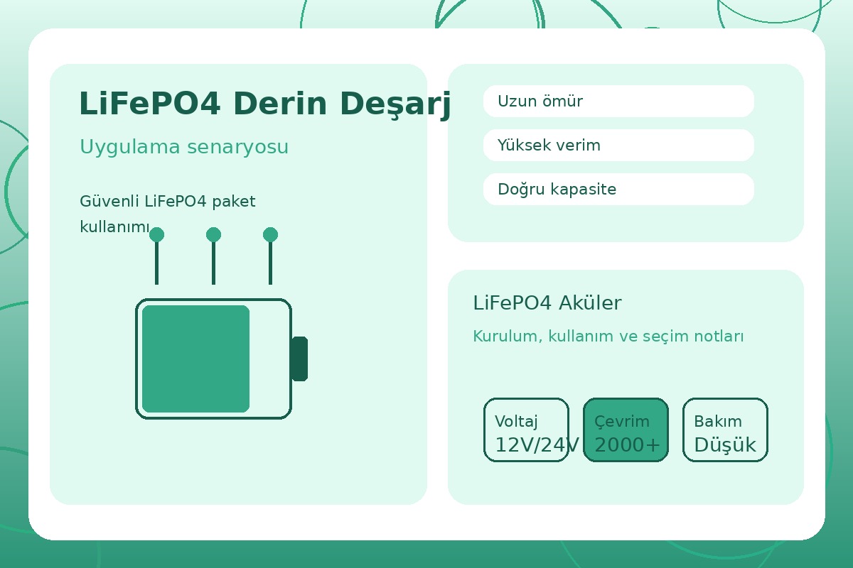 LiFePO4 Derin Deşarj görsel 3