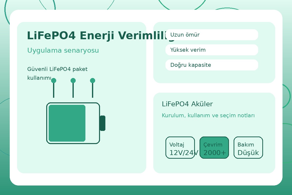 LiFePO4 Enerji Verimliliği görsel 3