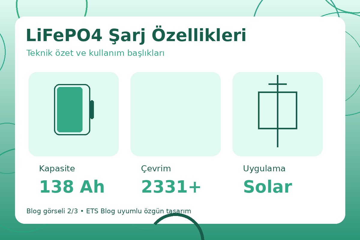 LiFePO4 Şarj Özellikleri görsel 2