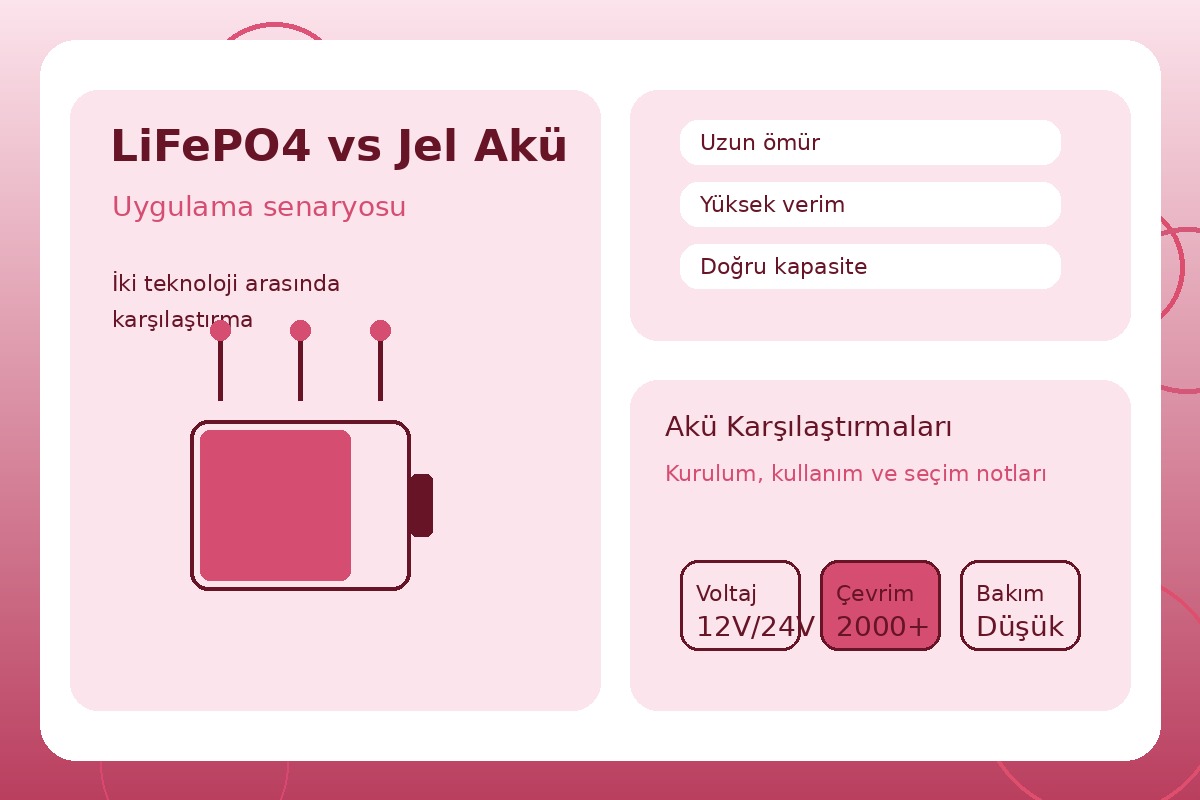 LiFePO4 vs Jel Akü görsel 3