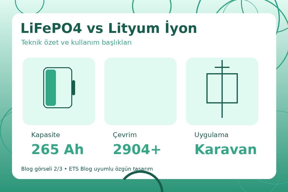 LiFePO4 vs Lityum İyon görsel 2