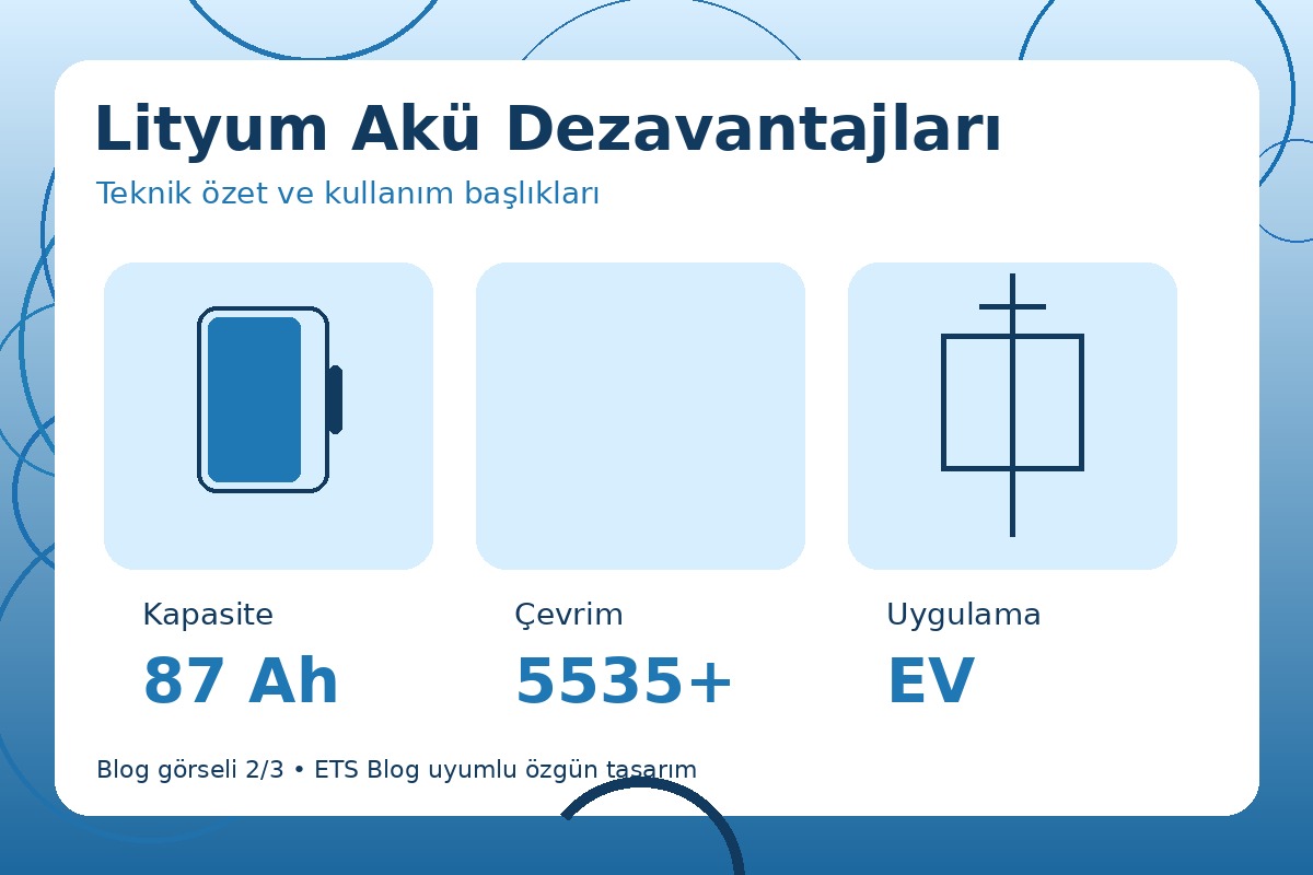 Lityum Akü Dezavantajları görsel 2