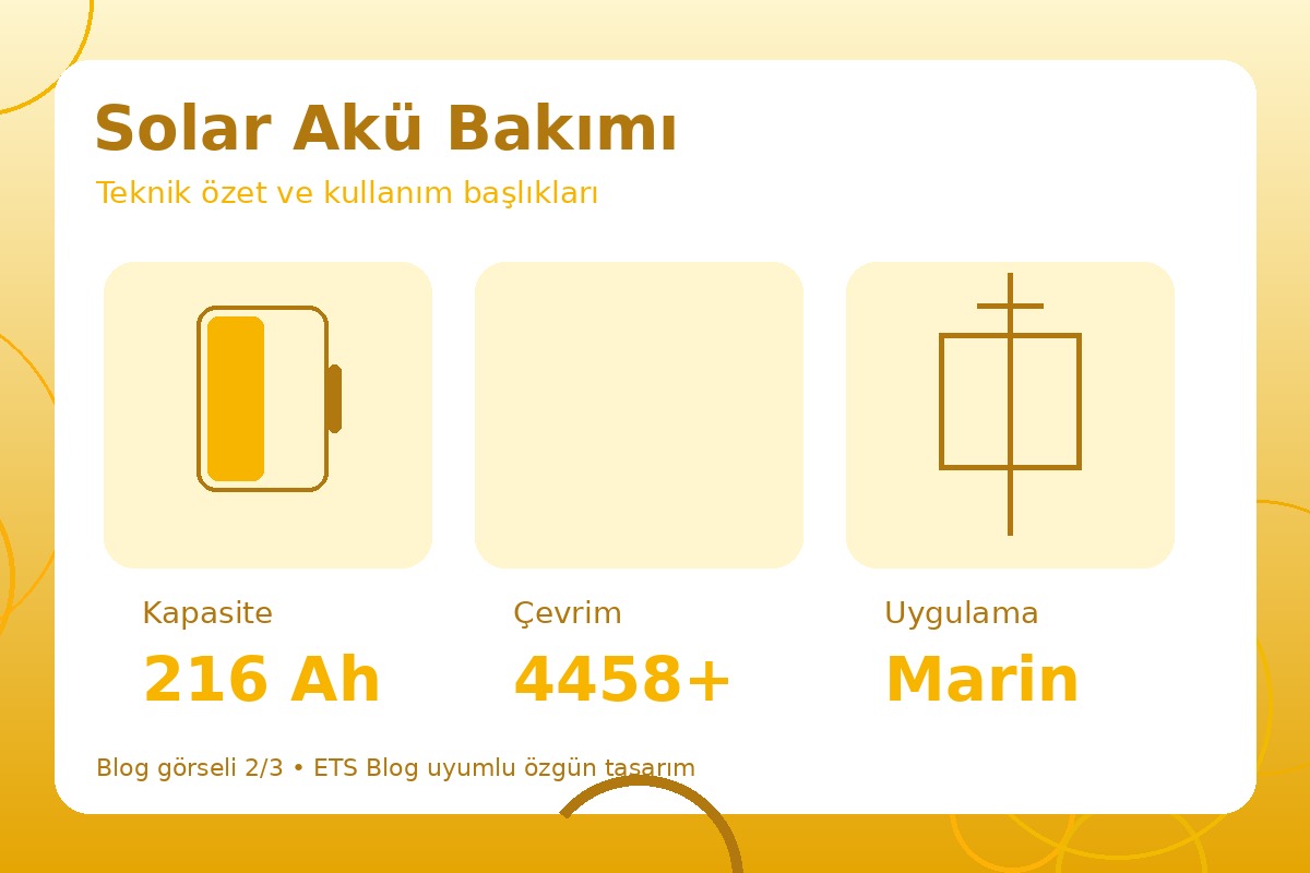 Solar Akü Bakımı görsel 2