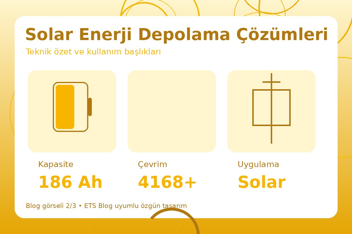 Solar Enerji Depolama Çözümleri görsel 2