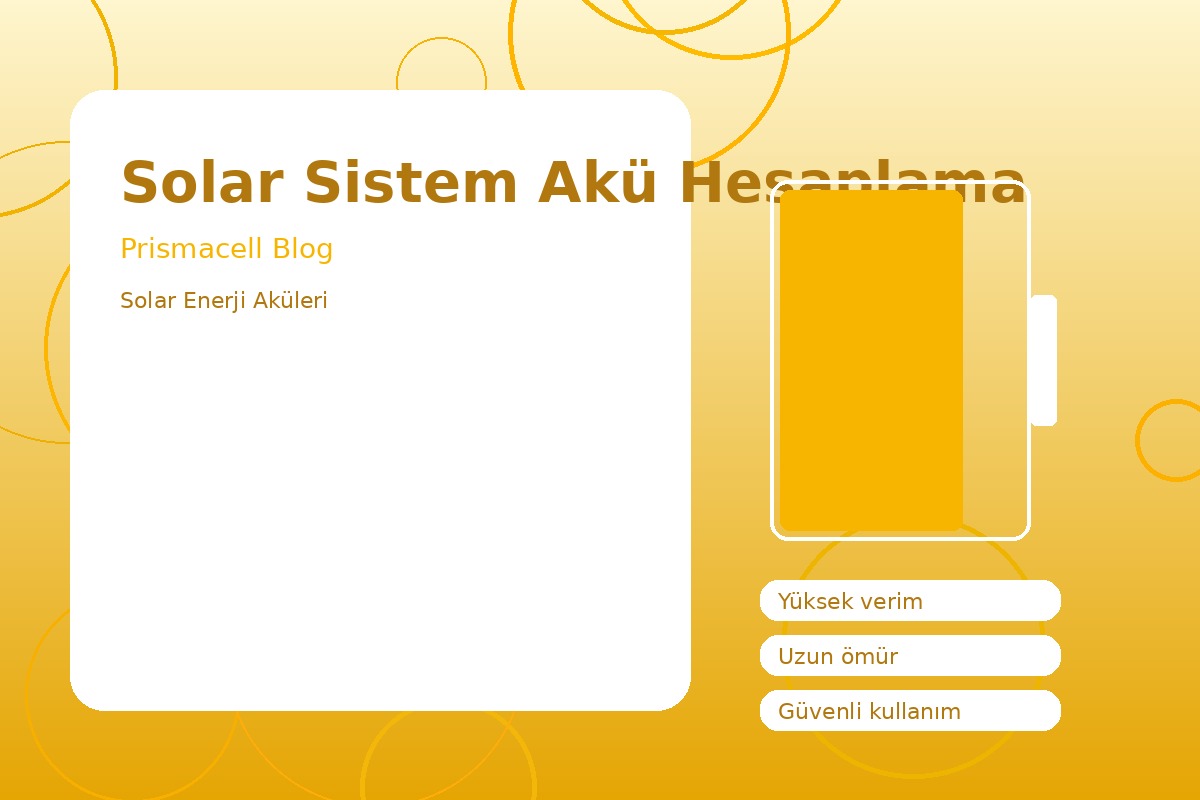 Solar Sistem Akü Hesaplama görsel 1