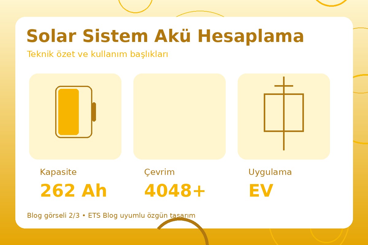 Solar Sistem Akü Hesaplama görsel 2