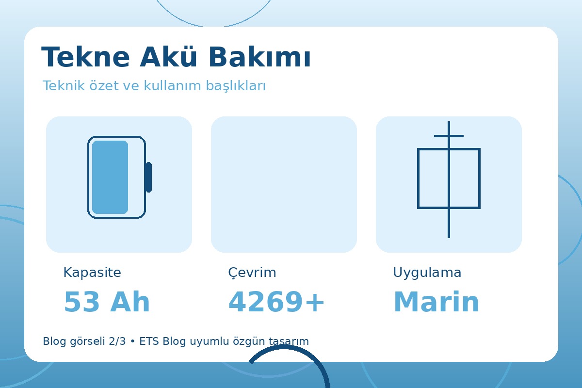Tekne Akü Bakımı görsel 2