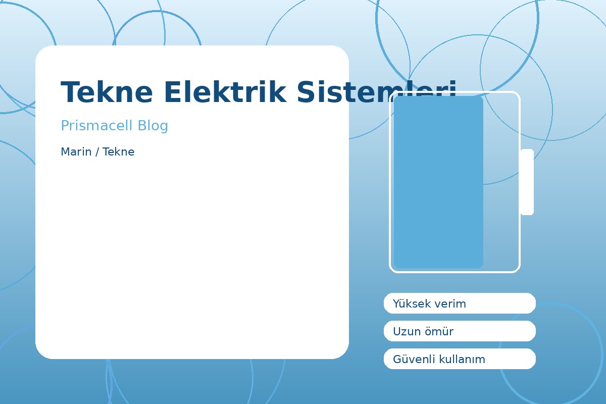 Tekne Elektrik Sistemleri görsel 1