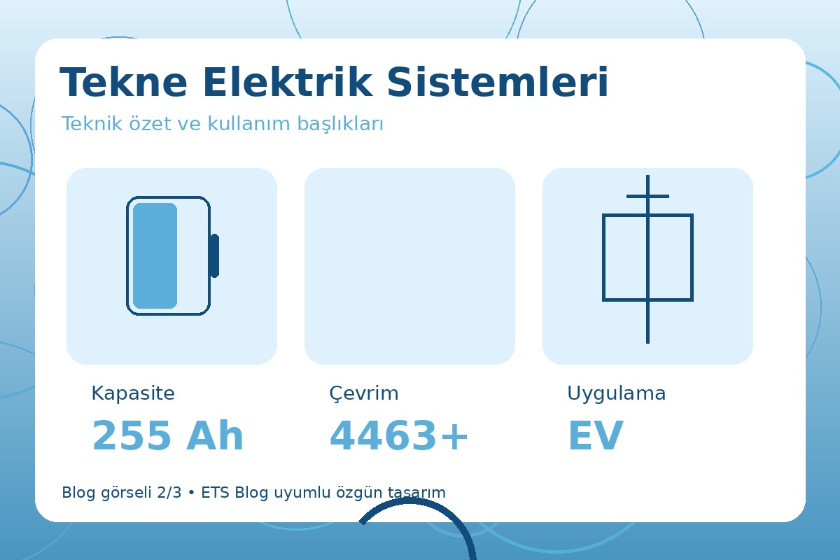 Tekne Elektrik Sistemleri görsel 2
