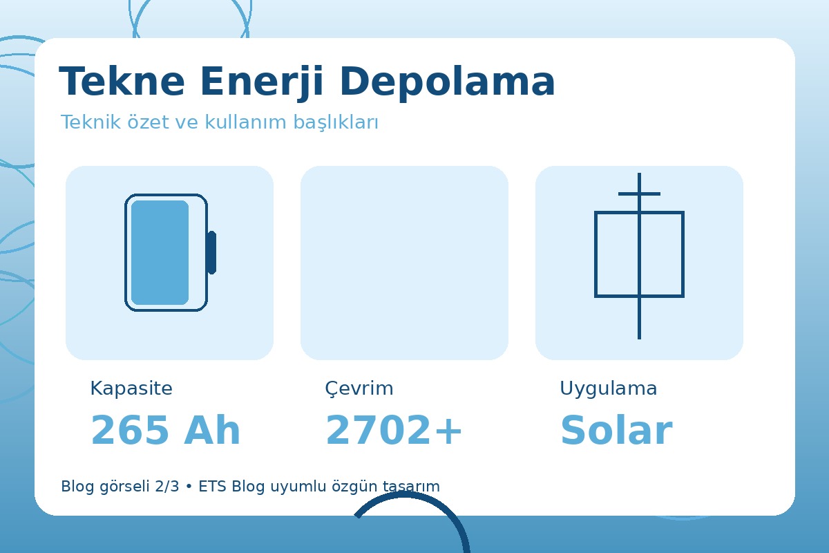 Tekne Enerji Depolama görsel 2