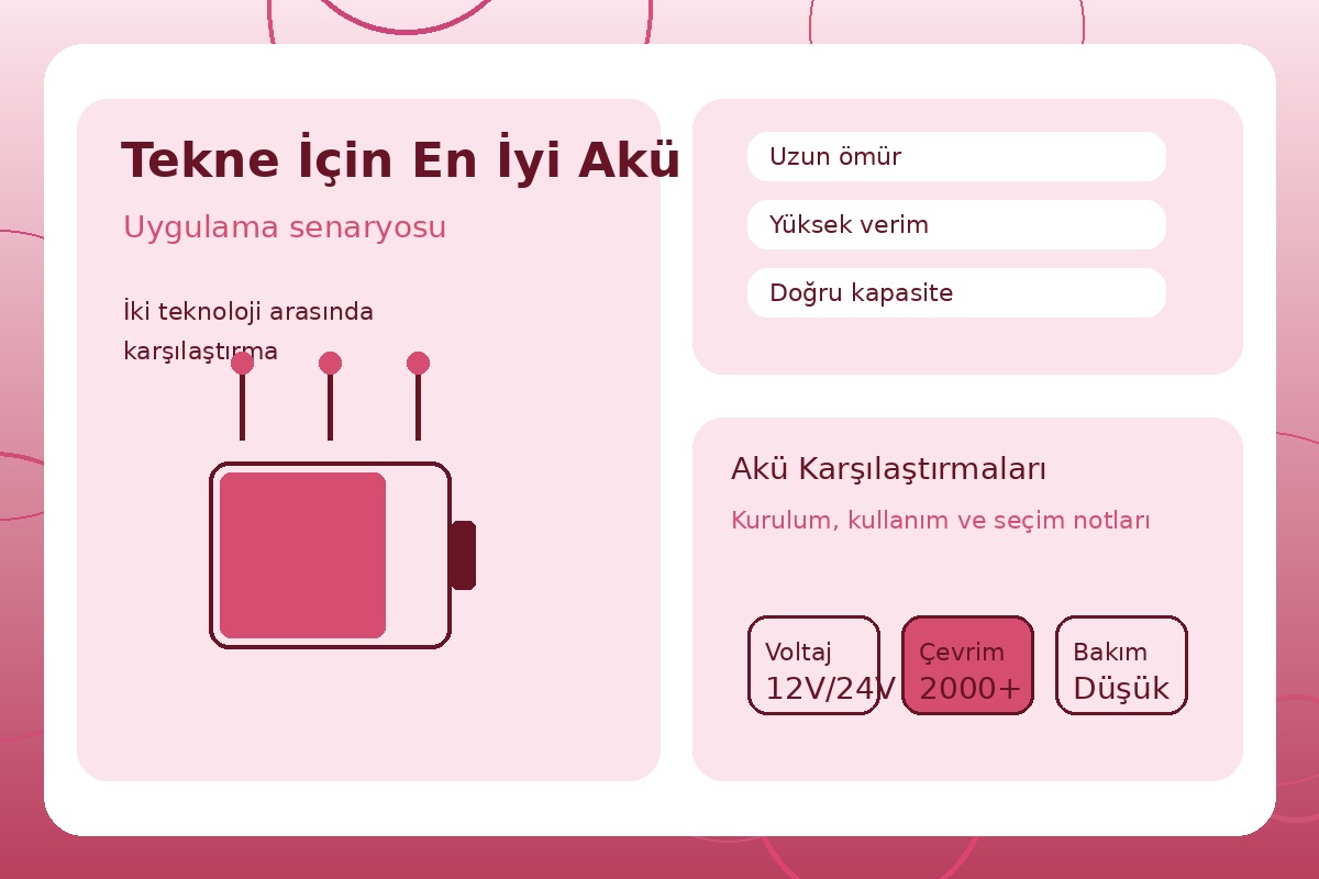Tekne İçin En İyi Akü görsel 3