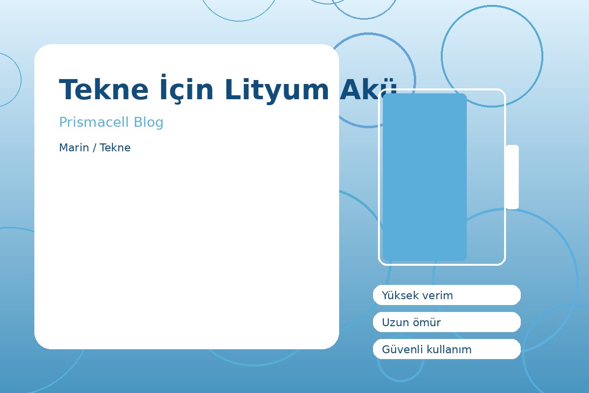 Tekne İçin Lityum Akü görsel 1