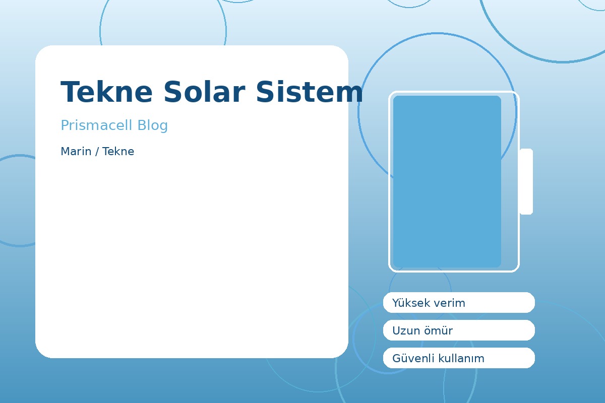 Tekne Solar Sistem görsel 1